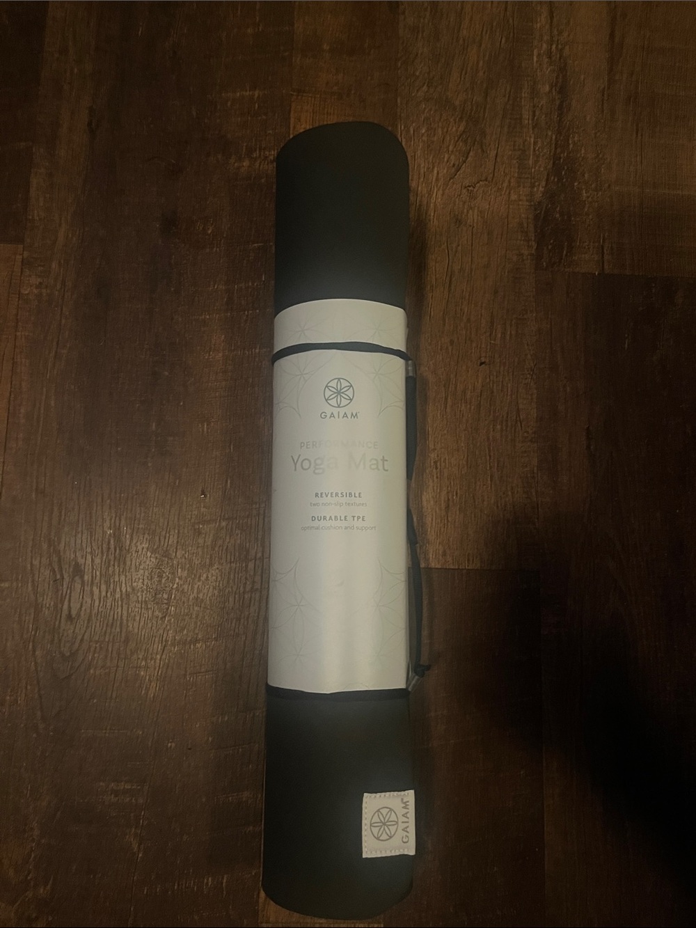 GAIAM Black Yoga Mat - Reversible New